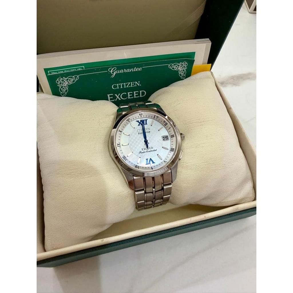 Used CITIZEN EXCEED Eco-Drive Radio-controlled Watch Main Unit