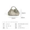 Small Niche Design Hand Grip Pattern Cowhide Handbag Classic Versatile Women's Crossbody Bag Fashionable Retro Shoulder
