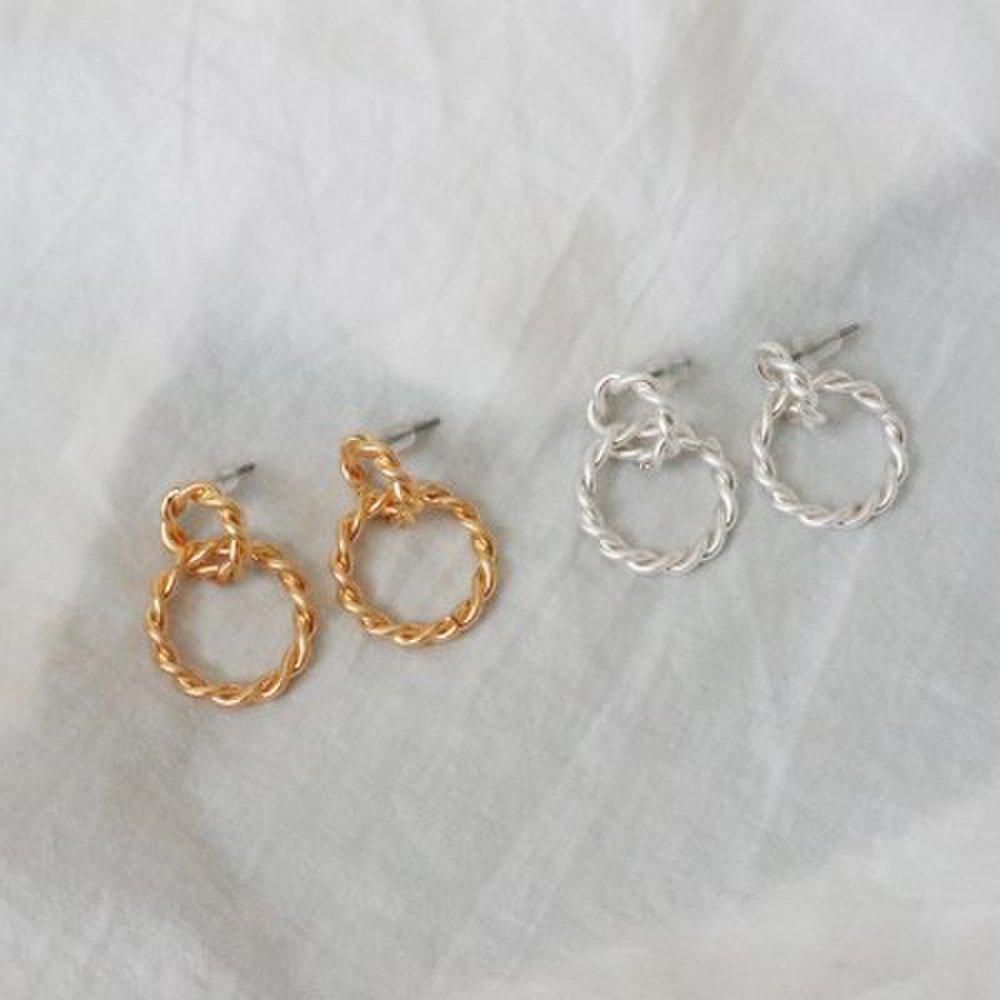 Double-ring Drop Earrings (2 Colors)