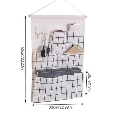 5 kapes Závěsné organizéry Vodotěsná závěsná úložná taška Nástěnný organizér do skříně Medvěd Plátěné tašky Sundries Home Decor