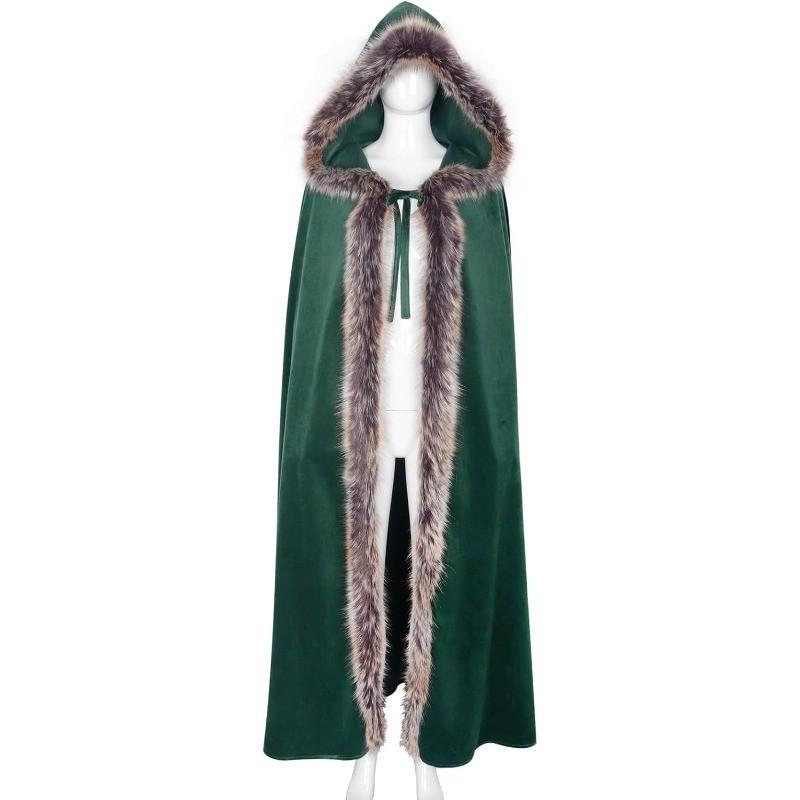 Ethnic Inspired Shawl With Hood For Stage Performances And Cosplay