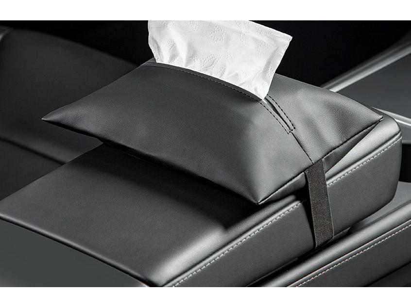 Tesla Model Y/3 Hidden Pull-out Tissue Box Car Accessory