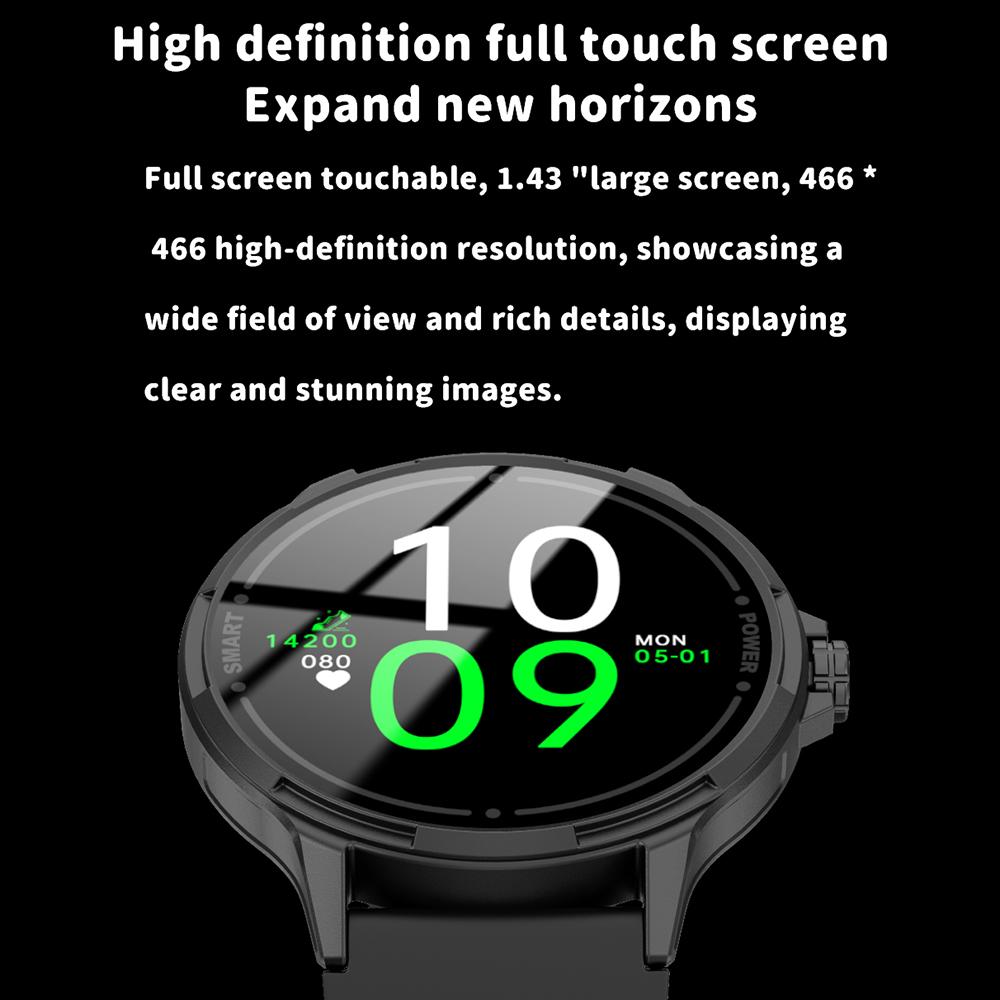 Y25 1.43-inch AMOLED Screen Bluetooth-compatible Call Smart Watch Health Monitoring Multiple Sports Modest Smart Bracelet