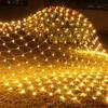 3mx2m 2mx2m 1.5mX1.5m Christmas Garlands LED String Christmas Net Light Fairy Xmas Party Garden Wedding Decoration Curtain Light