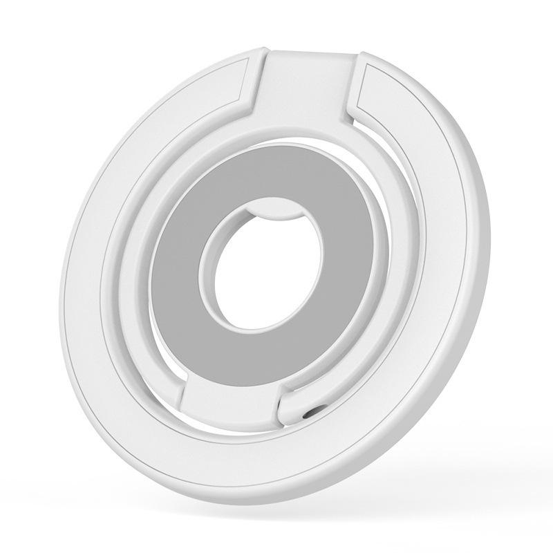 MagSafe Double-sided Magnetic Phone Holder Metal Desktop Stand Alloy Thin and Light Shape белый