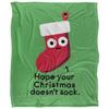 David Olenick Happy Holidays And Stuff Silky Supersoft Blanket