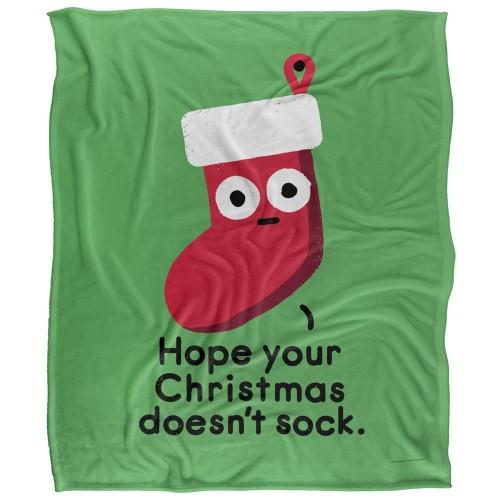 David Olenick Happy Holidays And Stuff Silky Supersoft Blanket