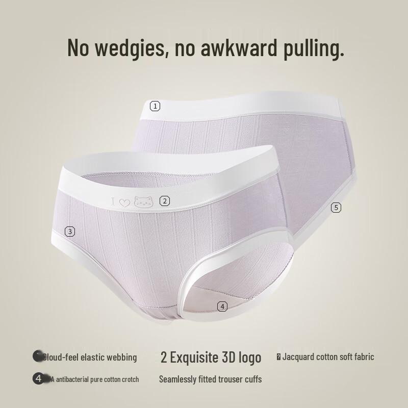 Women's Modal Seamless Mid-Waist Briefs - 7 Pack