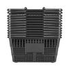 Shopping Baskets, 12 PCS, 21L Stackable PE Plastic Grocery Baskets with Handles, Dense Mesh Structure, Holds up to 9.07kg, Portable for Grocery,