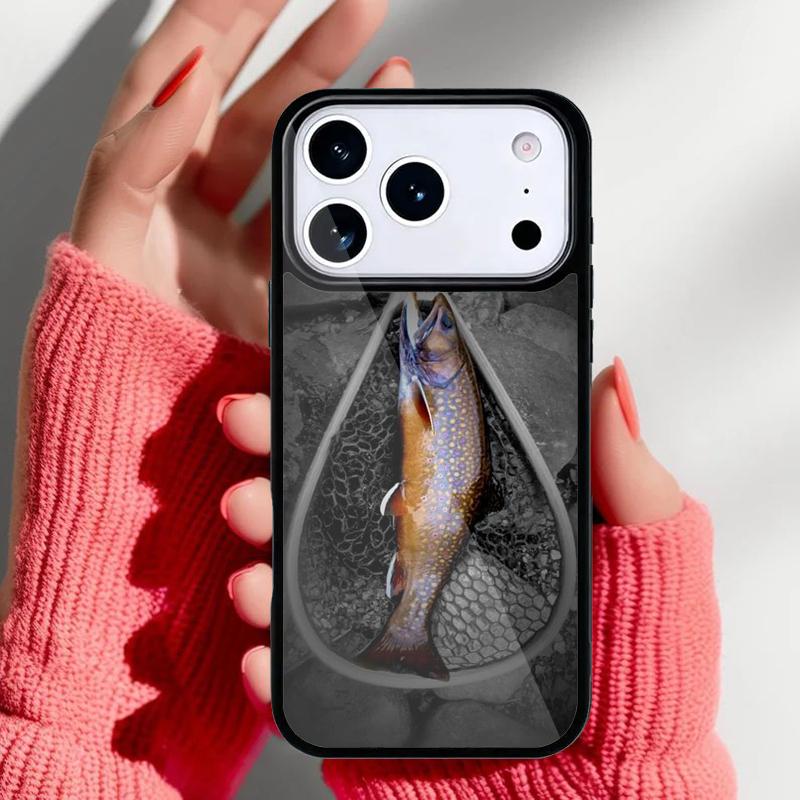 Trout Fishing Phone Case for iPhone 17 Air 16e 15 14 13 Pro Max Back Cover for 12 11 Pro Coque