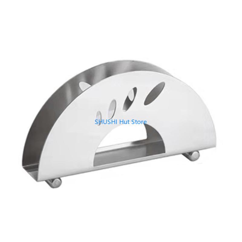 

Stainless Steel Napkin Holder Freestanding Paper Napkin Tissue Dispenser for Home Ktchen Countertop Dining Table Napkin D57B