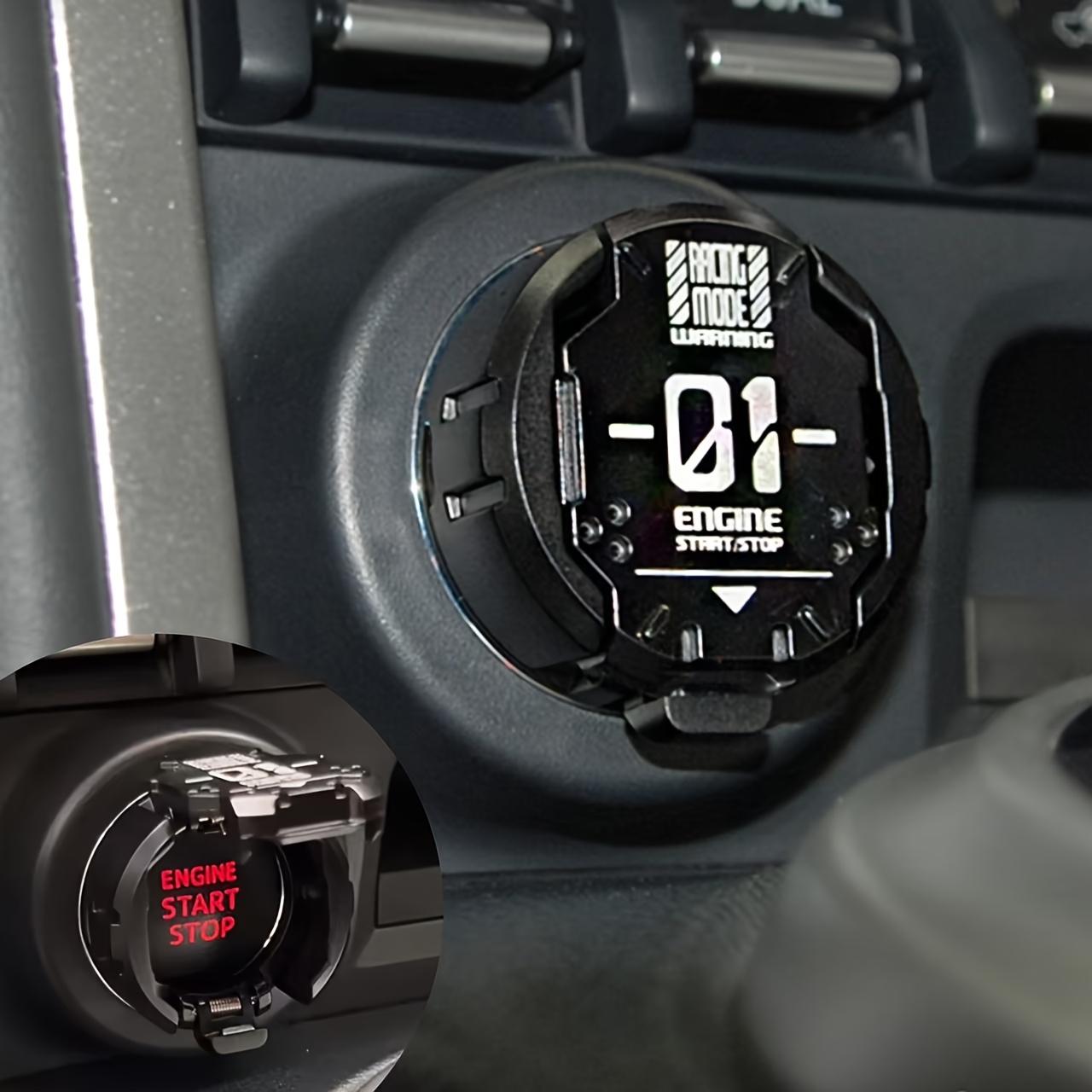 

Крышка кнопки запуска, Крышка кнопки старт-стоп двигателя, Защитная крышка сенсорной кнопки, Декор интерьера автомобиля или мотоцикла чёрный