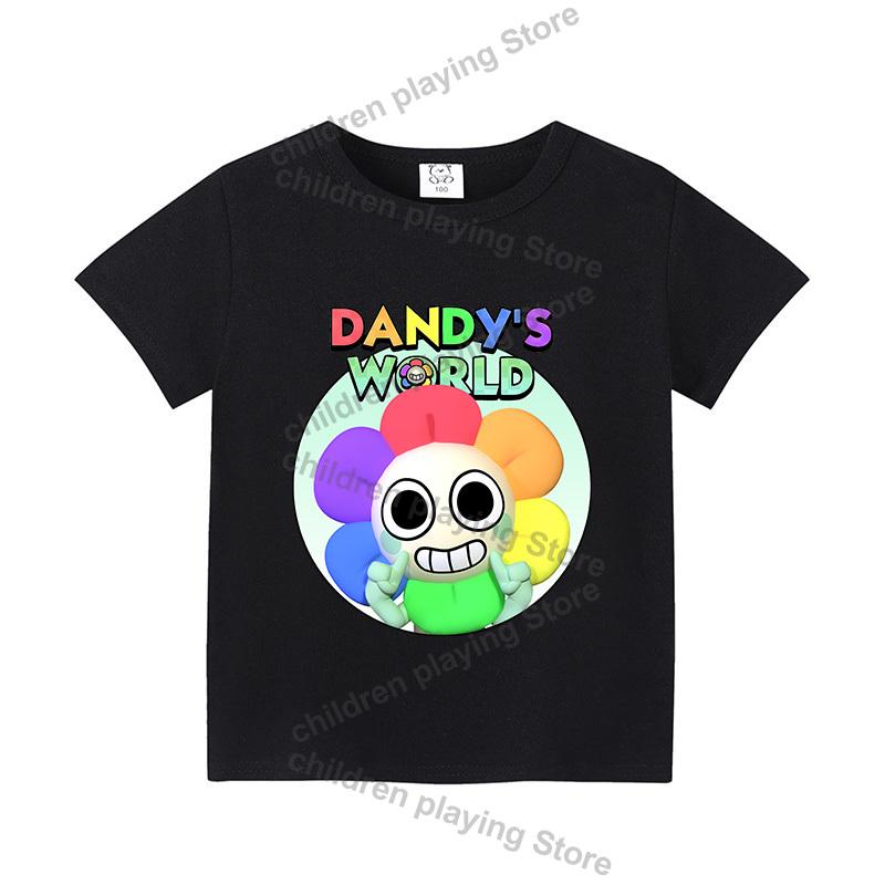 

Дитяча футболка Dandys World Дихаючий літній одяг З коротким рукавом Гарячий ігровий мерч Милі хлопчики та дівчата Базова футболка Вік 3-12 Років Подарунок на День народження 140