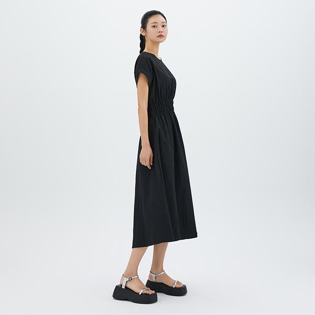 LAP Cap Sleeve Smocking Long Dress Ar2Wo560