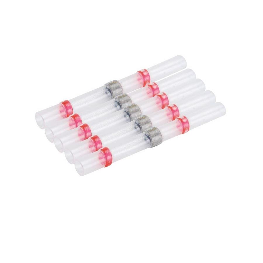 Red 100PCS IP67 Solder Sleeve Heat Shrink Tube Terminal Connector 22-18AWG