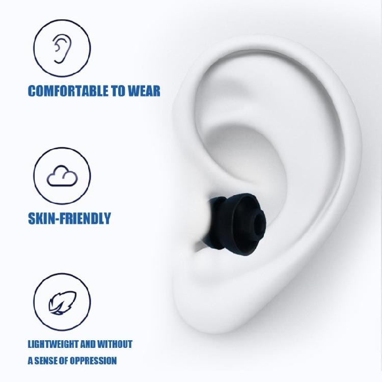 6 Pezzi Auricolari Ergonomici Tripla Silicone 3,8 mm Universali Per Ascolto Prolungato Senza Fastidio