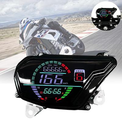 Multi-functional LED Motorcycle Speedometer Odometer Digital Dashboard Tachometer Instrument Panel for Honda POP 110i POP110i