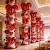 Romantic Valentine's Day Love Pulling DIY 3D Love Spiral Pendant Wedding Valentine's Day Hanging Ornaments Wedding