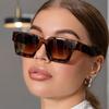 New Thick Frame Sunglasses Trend Box Foreign Trade Glasses Personality Big Frame Sunglasses WOMEN'S Sunglasses MEN'S Sunglasses