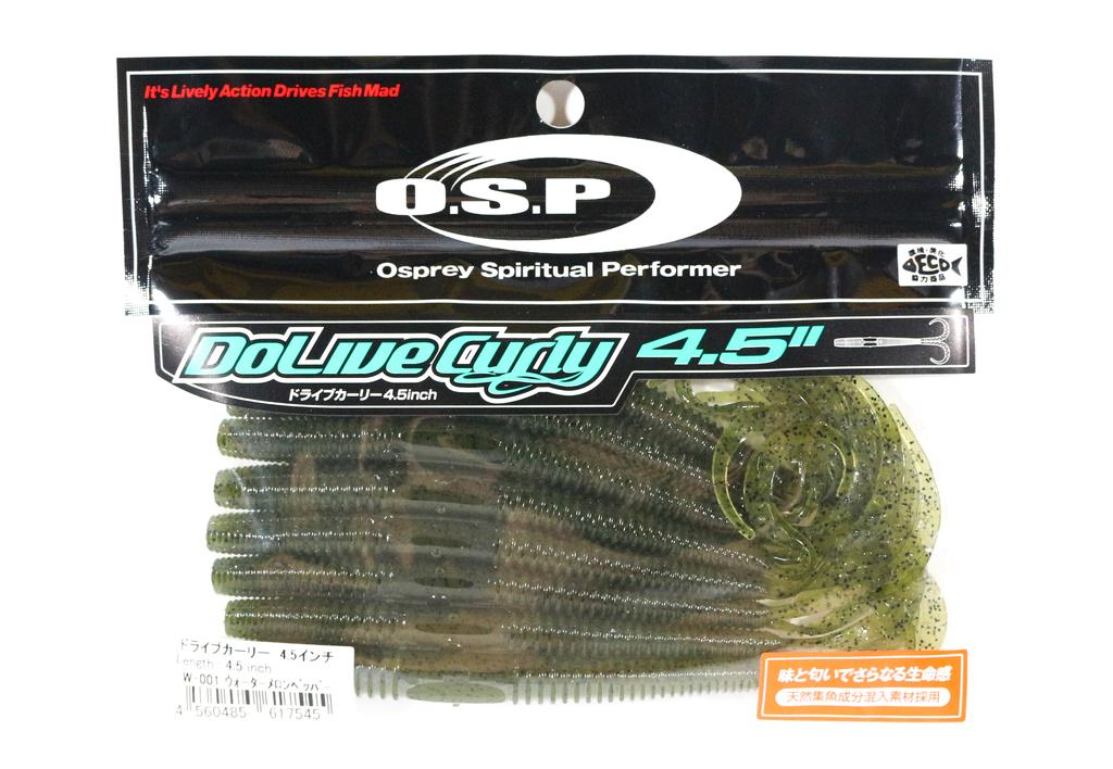 OSP Soft Lure Dolive Curly 4.5 Inches W-001 (7545)