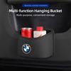 Car Sticker 2025 Hot Car Door Storage Box PU Leather Auto Seat Back Hanging Trash Can Bin Accessories For BMW E46 E90 E60 F30 F1