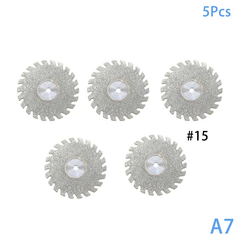 5 Adet Diş Elmas Disk Diskler 220*0.20mm Ultra İnce Çift Taraflı Kumlu Kesme Diski Alet Kalınlığı Diş Aletleri Laboratuvar 9 Boyut