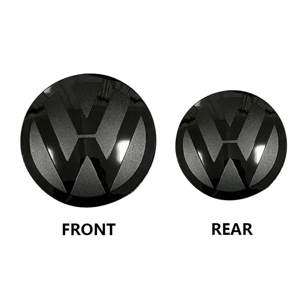 

2025 Hot 2pcs Not Affect ACC Front Grille emblem Cover Or Rear Trunk Lid Cover for Volkswagen Golf 7/7.5/ 8 Passat B8 Polo Jett GOLF 8 (MK8) чорний