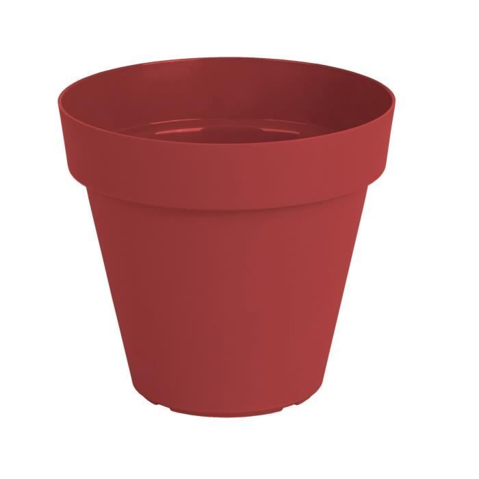 ARTEVASI Pot de fleurs Capri - 60 cm - Rouge foncé