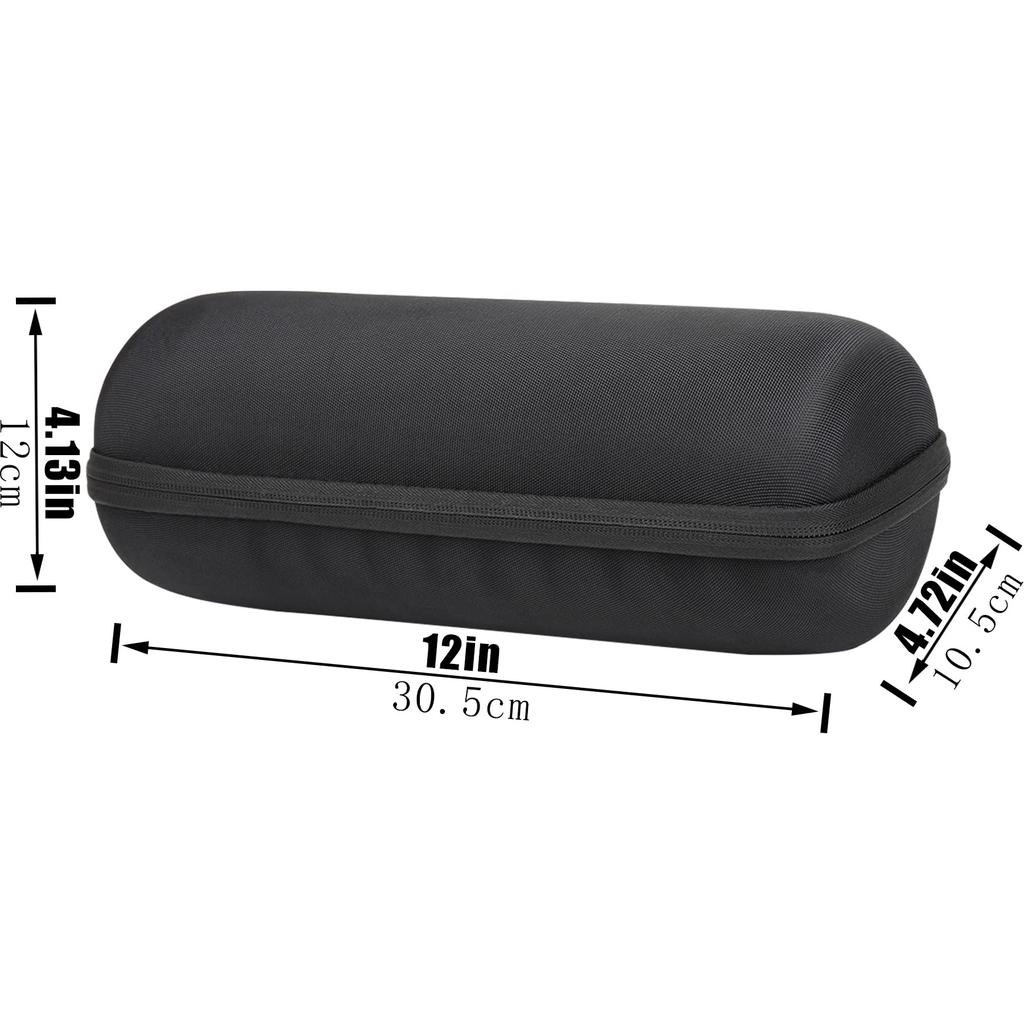 co2crea Waterproof Bluetooth Speaker Storage Case for JBL Charge 4/Charge 5 (Case Only) - Black