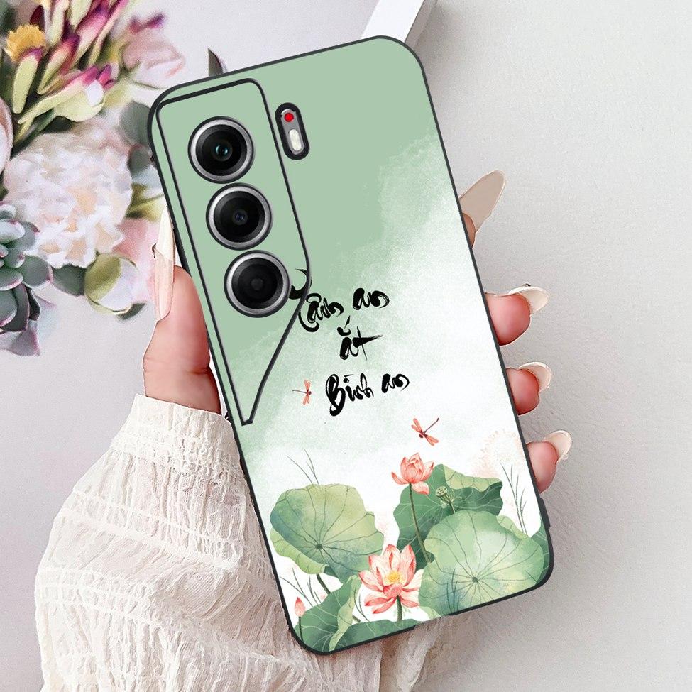 For Tecno Camon 40 Case CM5 Silicone Cute Cat Fashion Flowers Funny Painted Back Cover For Techno Camon 40 Phone Case Bumper