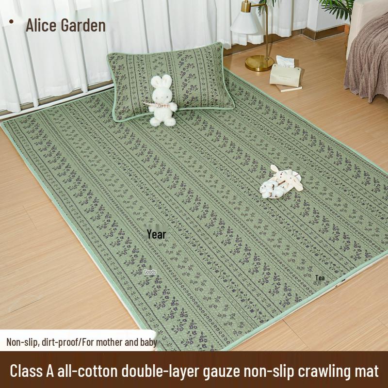 Class A Double Layer Protective Crawling Mat - Non-Slip, Stain-Proof, Anti-Fall Cover for Mother and Baby.