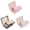 Box Double Layer Storage Lock Jewelry Display Organizer Ring Earrings Necklace Case Bracelet Packaging Container