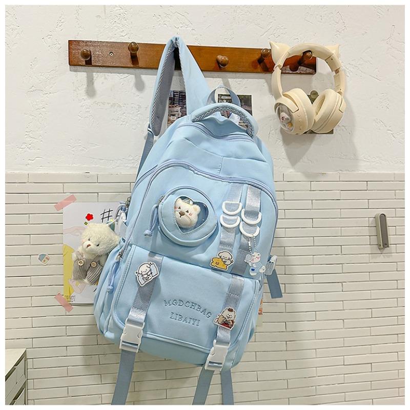 Junior High School Students' Schoolbags and Girls' New High Value Ins Wind High School Students' Lightweight and Large Capacity Backpacks