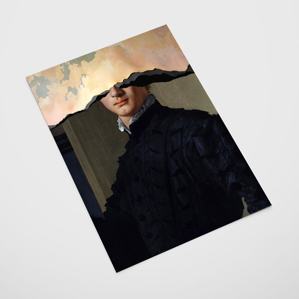 Torn Portrait Poster