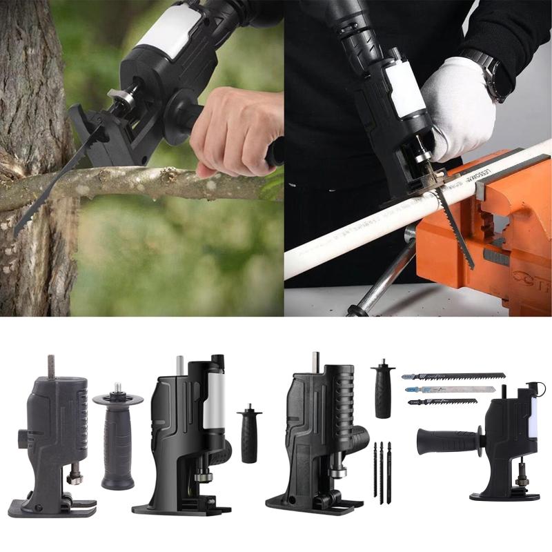 Household Modified Conversion for Head Repair Tool Electric Saber Saw Reciprocating Saw Blue Woodworking Cutting
