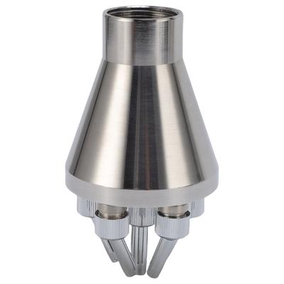 Column Fountain Nozzle Stainless Steel Center Straight Nozzle Water Spray Sprinkler for Landscape