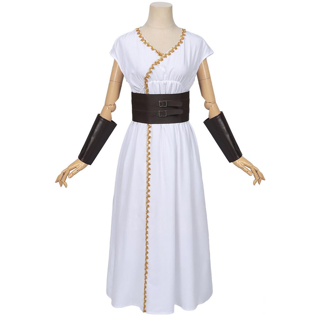 Medieval Greek Cosplay Costume With Linen Fabric For Stage Performances And Halloween Events