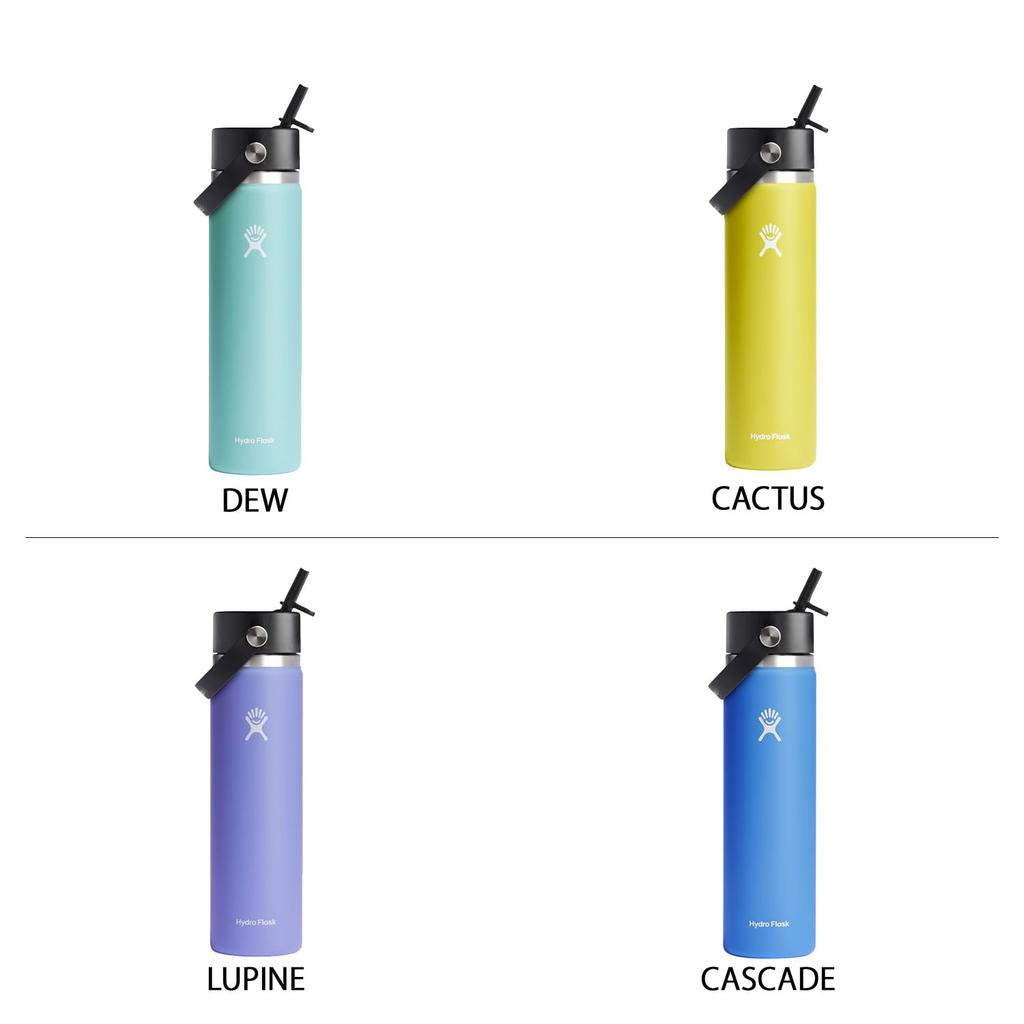 Hydration 24 oz (709 ml) Wide Mouth Flex Straw Cactus