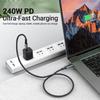 240W USB C To Type C PD Fast Charging Cable 8K 60Hz 40Gbps Data Transfer Cord for 15 16 17 Samsung Huawei Macbook