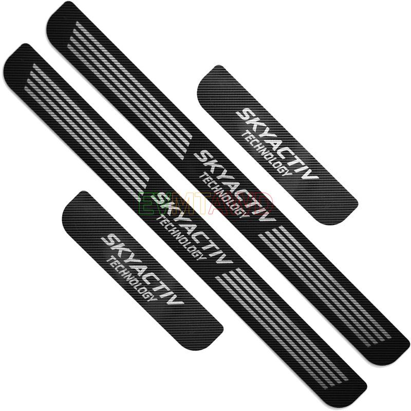 For Mazda 6 3 CX-5 Accessory 2014 2015 2016 2017 2018 Stainless Car Door Sill Scuff Plate Kick Entry Guard Pedal Protector