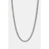 Round Cut Tennis Chain In White Gold 5mm Gift For Men