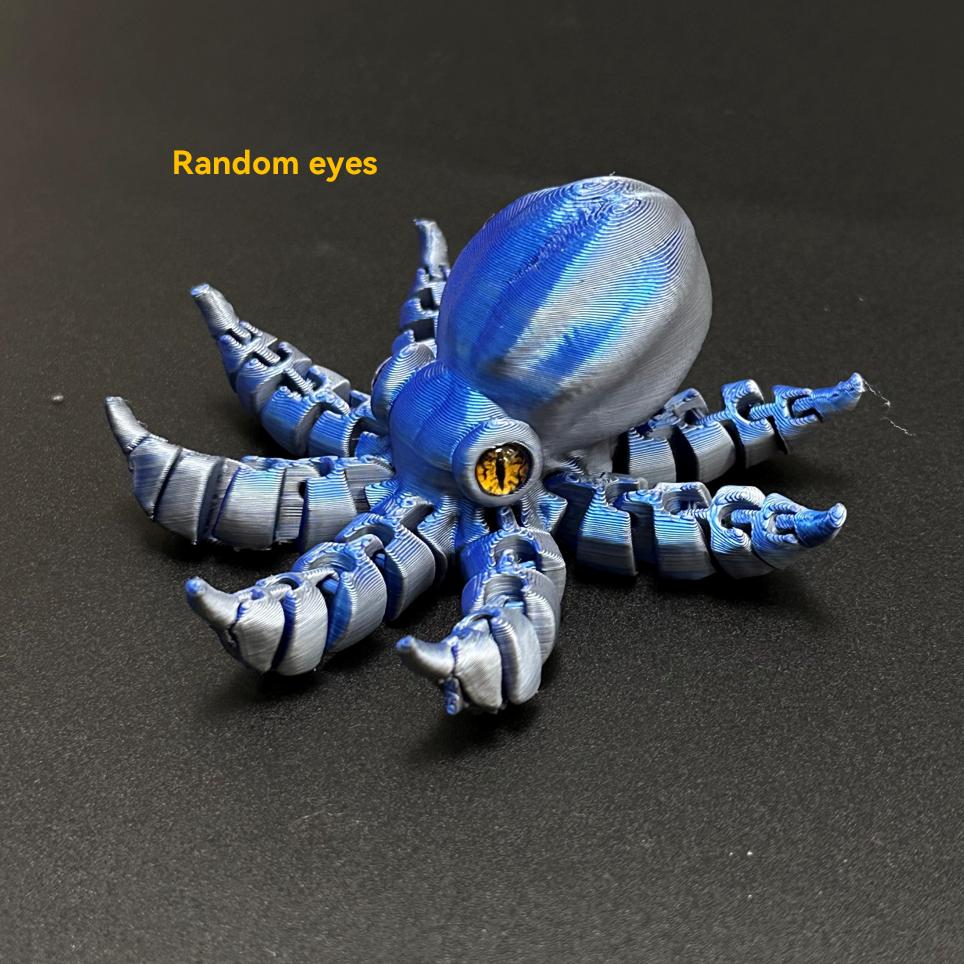 

1pc Banana-Inspired Jointed Octopus Car Dashboard Ornament Sculpture, Colorful Car Ornament Collectible, Unique Banana Design