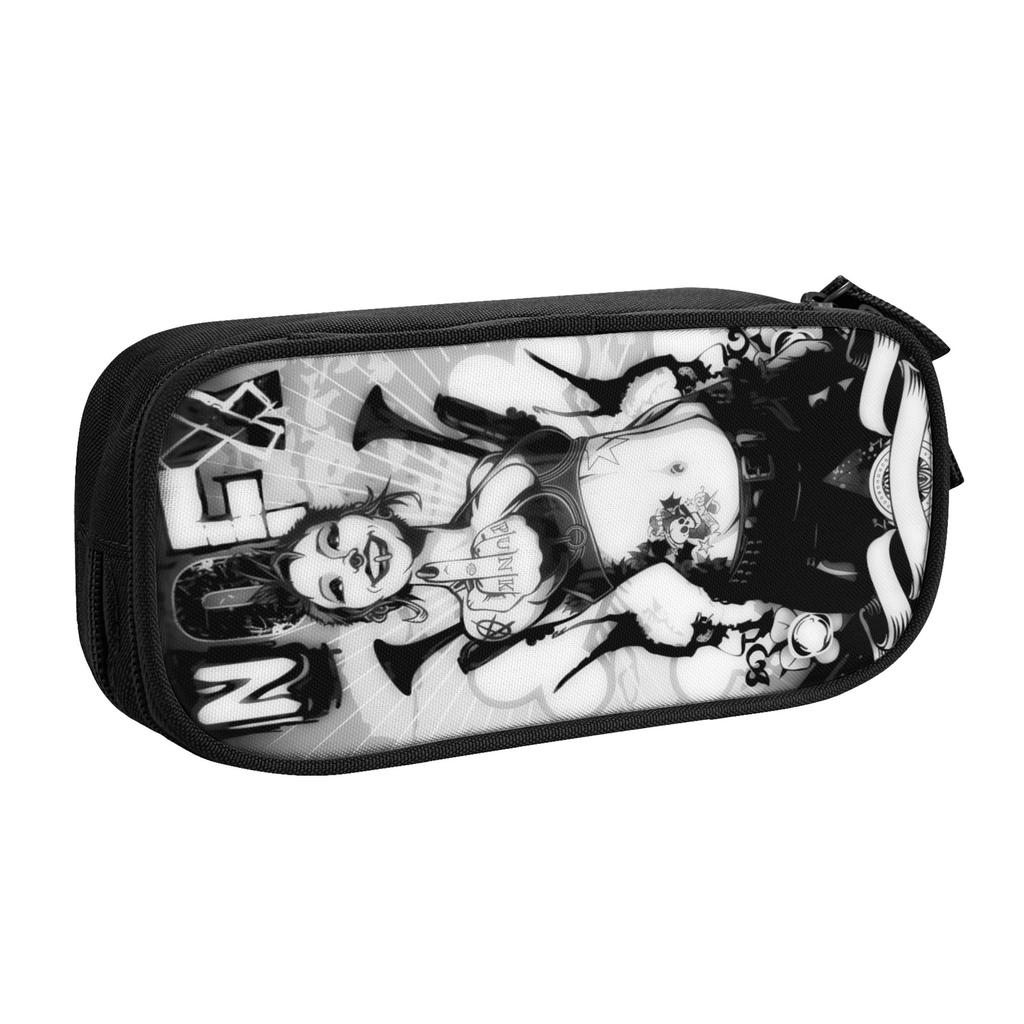 Cute Punk Rock Band NOFX Pencil Cases for Boys Girls Large Storage Pen Bag Box School Accessories