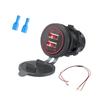 Dual USB Port 3.1A Car Charger Socket Power Outlet Accessories LED Charger Charging Fast Light Car With Adapter P5A9