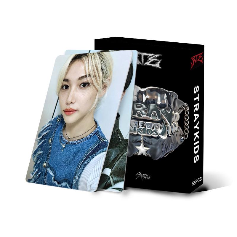 55pcs SKZOO Stray Children Extended Enjoy 'Ate' Special Card Personal Cards Collection Selfie Cards Fans Souvenir Collection Gifts