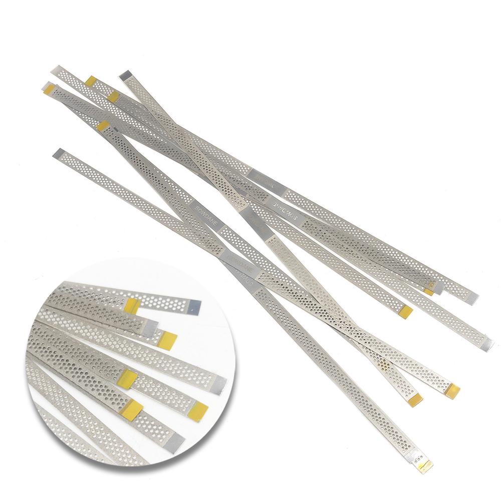 5 Stück oder 10 Stück Dental 4 mm Metallpolierstift mit Loch Polierstreifen mit Doppelseiten aus Diamantschleiffläche Zahnaufhellungsmaterialien