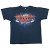 Vintage Anvil T-shirt 90s USA Graphic Print Black Mens