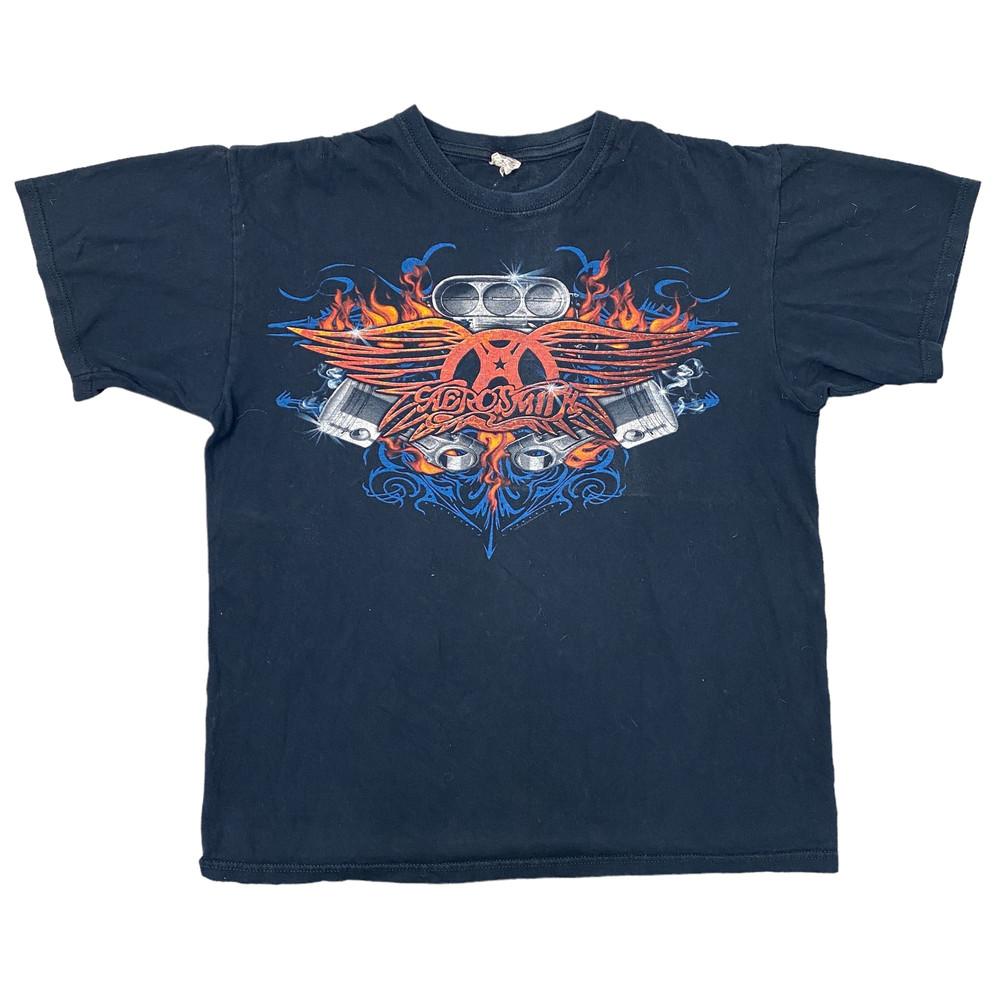 

Vintage Anvil T-shirt 90s USA Graphic Print Black Mens S