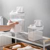 2300Ml Airtight Laundry Detergent Powder Storage Box Container with Lids Grain Storage Jar Bleach Storage Container with Labels