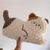 Cute Cat Plush Pillow With Embroidered Animal Design For Sofa Bed Decor And Gift